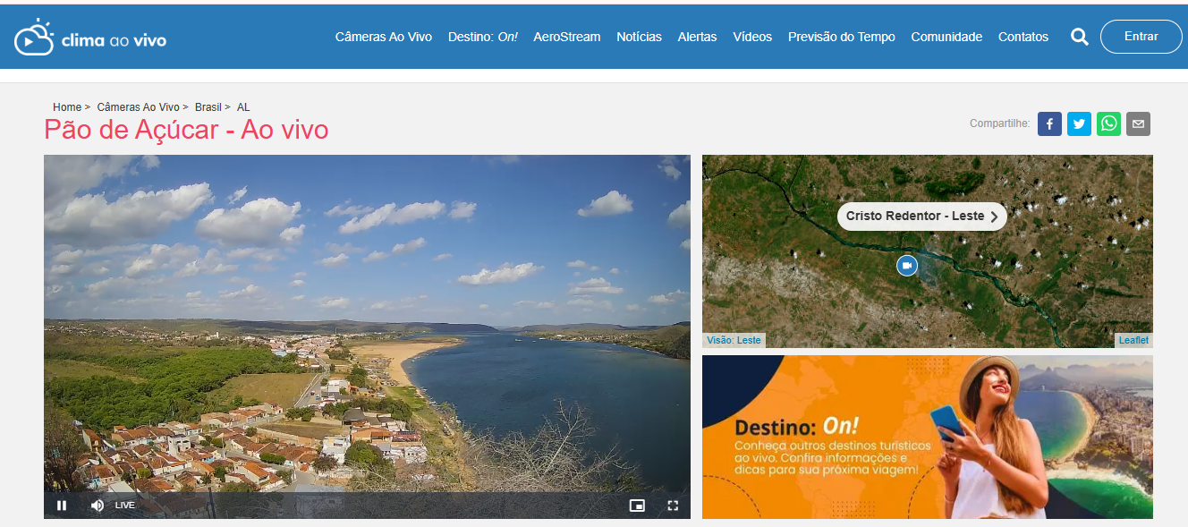 Prefeitura de Pão de Açúcar integra rede Clima Ao Vivo para impulsionar o turismo municipal